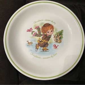 Vintage Christmas Little Folks Collectors Plate Season of Joy and Love
